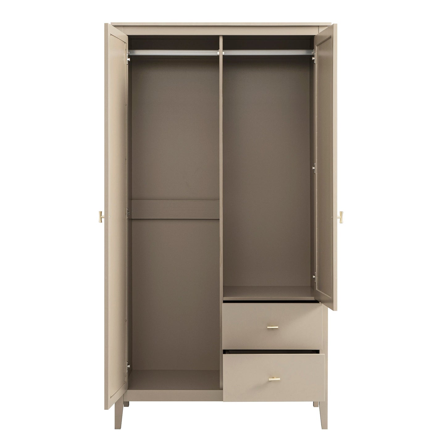 Armoire double miroir Oakham, gris foncé