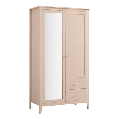 Armoire double miroir Oakham, rose nude