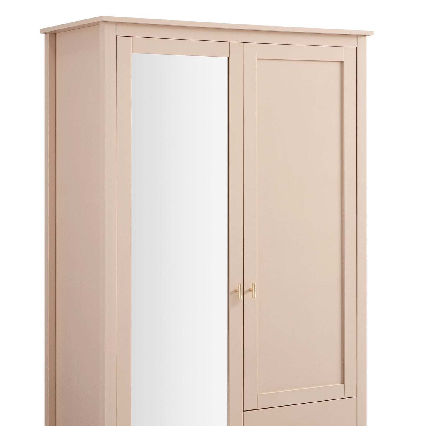 Armoire double miroir Oakham, rose nude