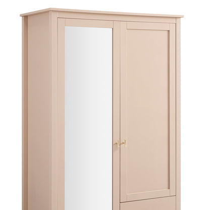 Armoire double miroir Oakham, rose nude
