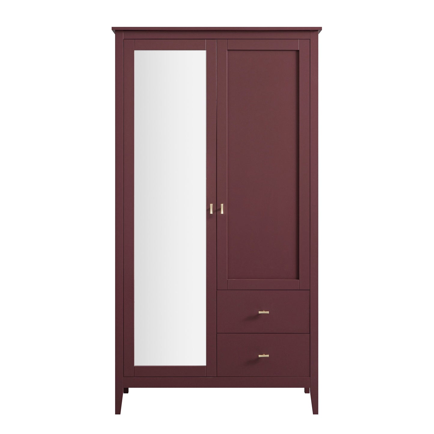 Armoire double miroir Oakham, cerisier sauvage
