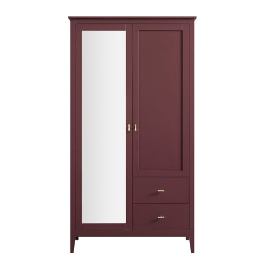 Armoire double miroir Oakham, cerisier sauvage
