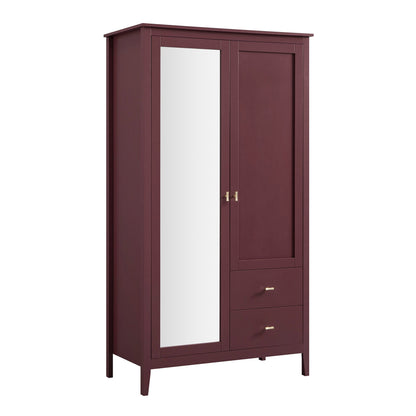 Armoire double miroir Oakham, cerisier sauvage