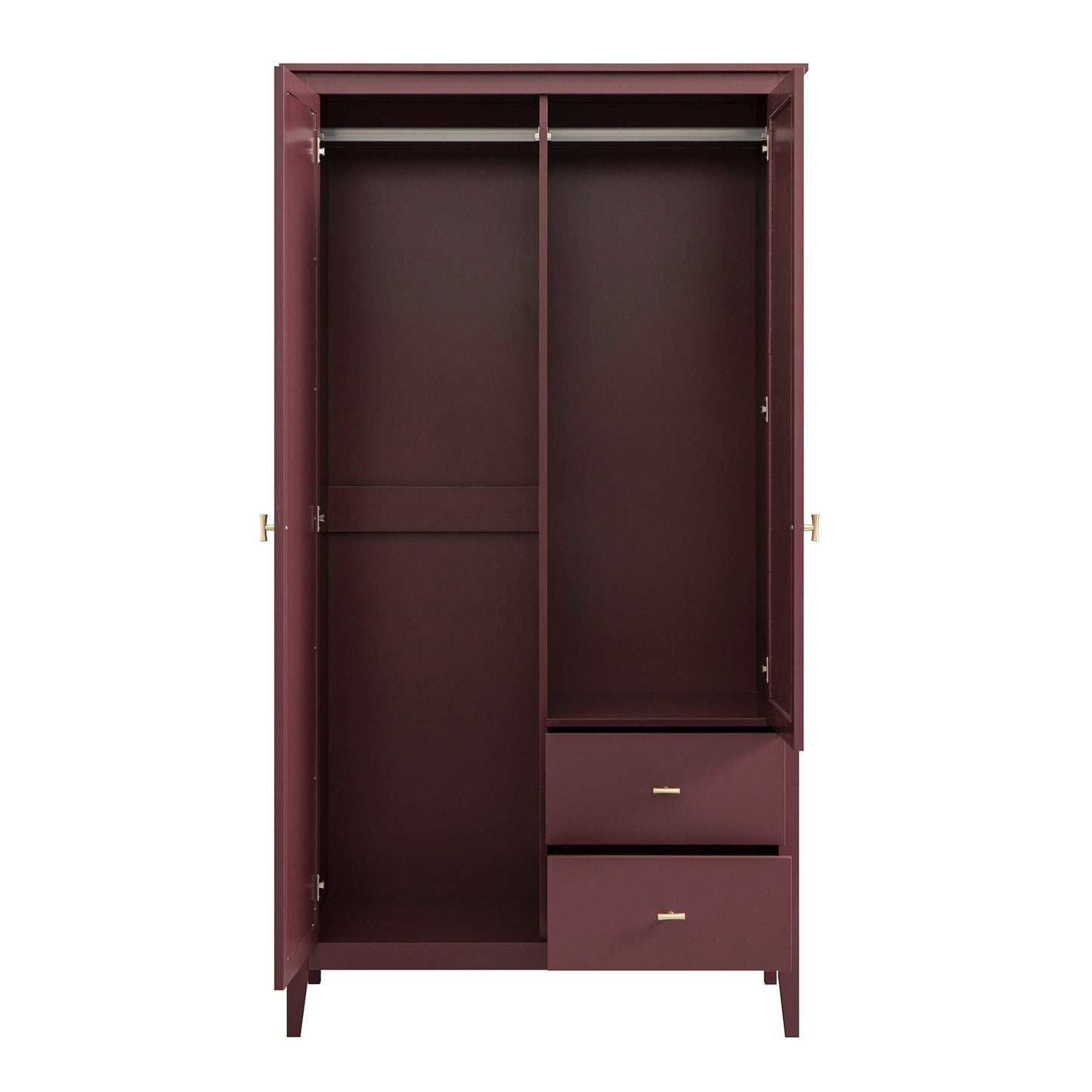 Armoire double miroir Oakham, cerisier sauvage
