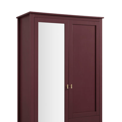Armoire double miroir Oakham, cerisier sauvage