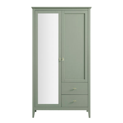 Armoire double miroir Oakham, sauge du désert