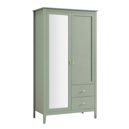 Armoire double miroir Oakham, sauge du désert