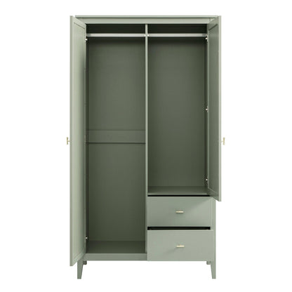 Armoire double miroir Oakham, sauge du désert