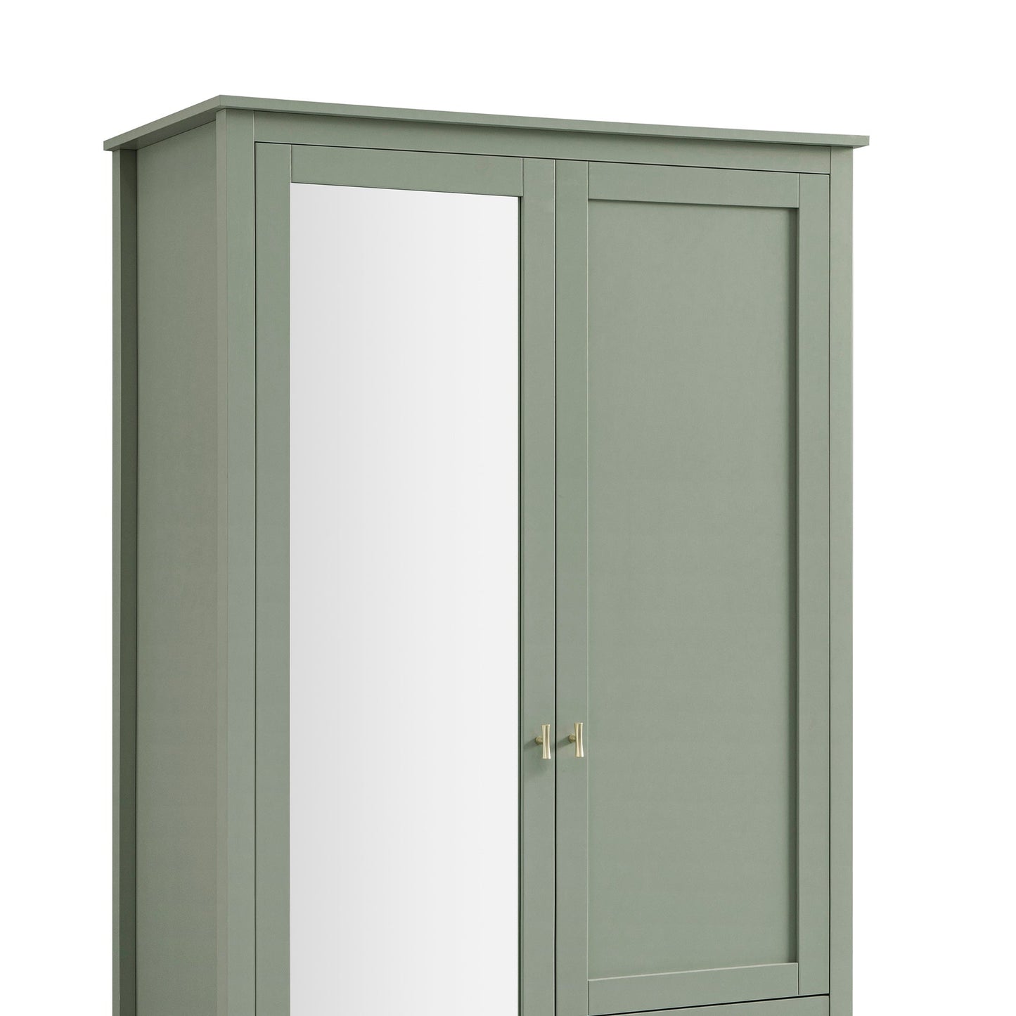 Armoire double miroir Oakham, sauge du désert