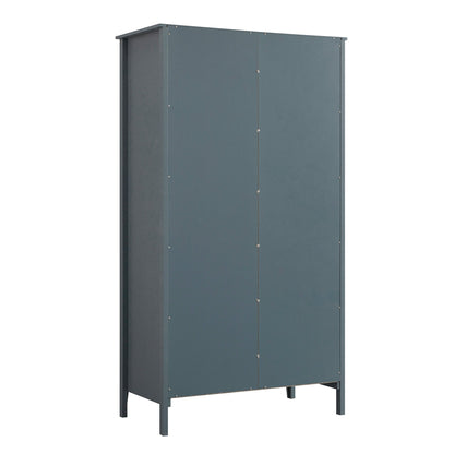 Armoire double miroir Oakham, bleu orageux