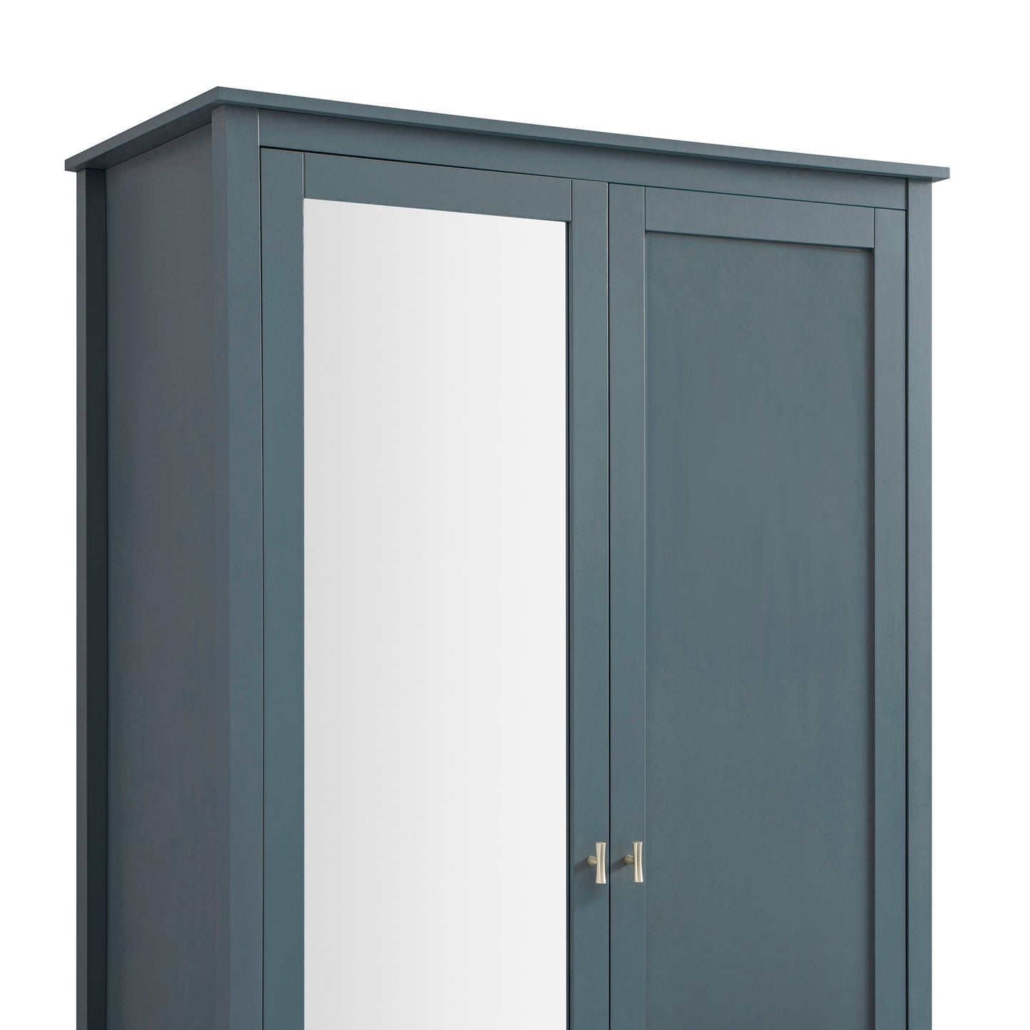 Armoire double miroir Oakham, bleu orageux