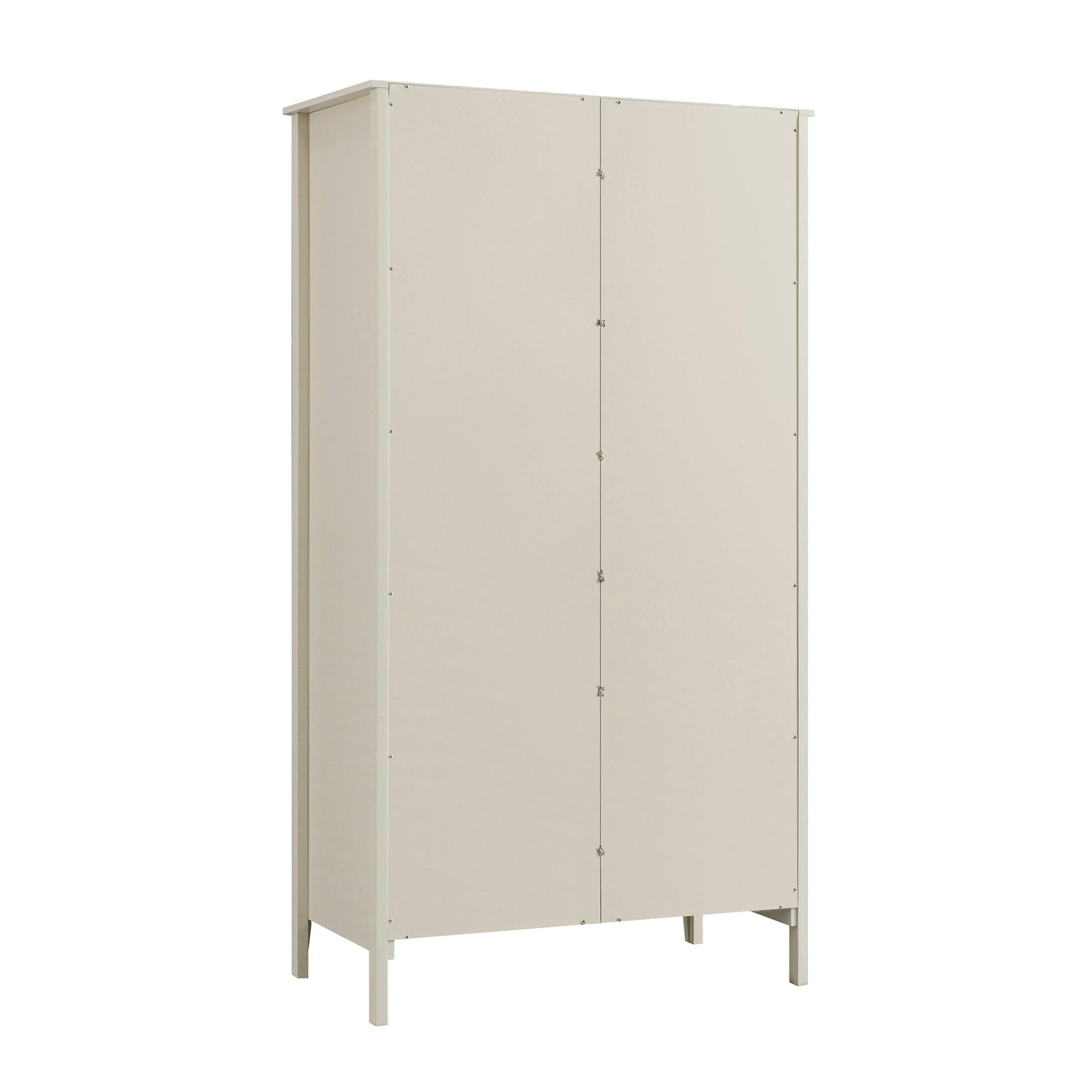 Armoire double miroir Oakham, blanc ombré