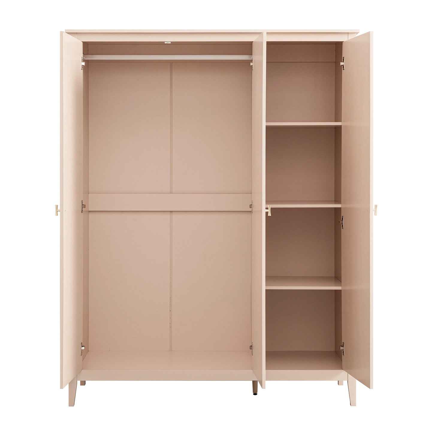 Armoire triple Oakham, rose nude
