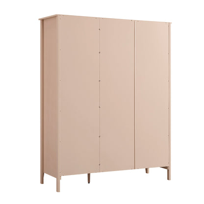 Armoire triple Oakham, rose nude
