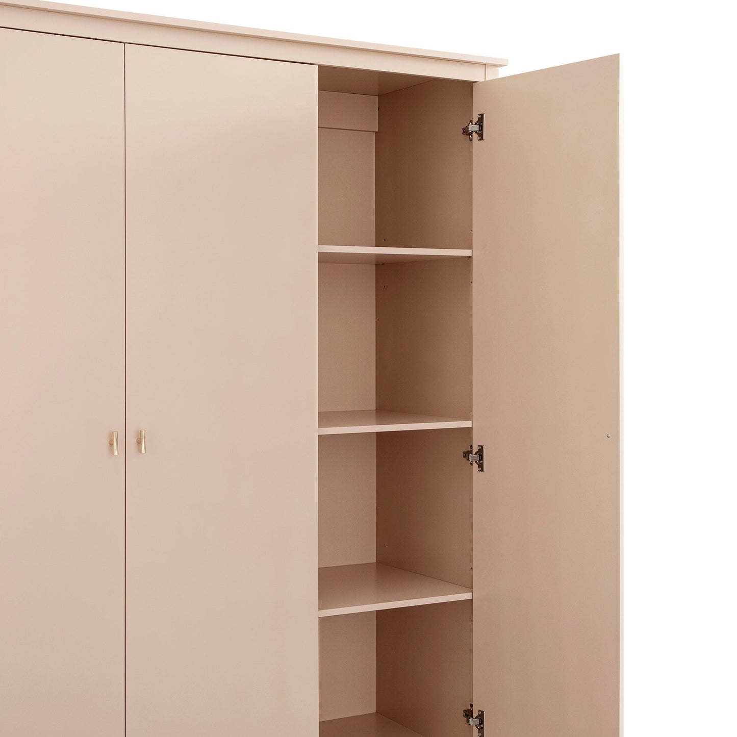 Armoire triple Oakham, rose nude