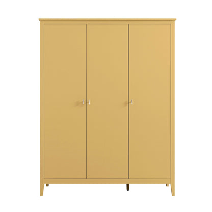Armoire triple Oakham, rotin jaune