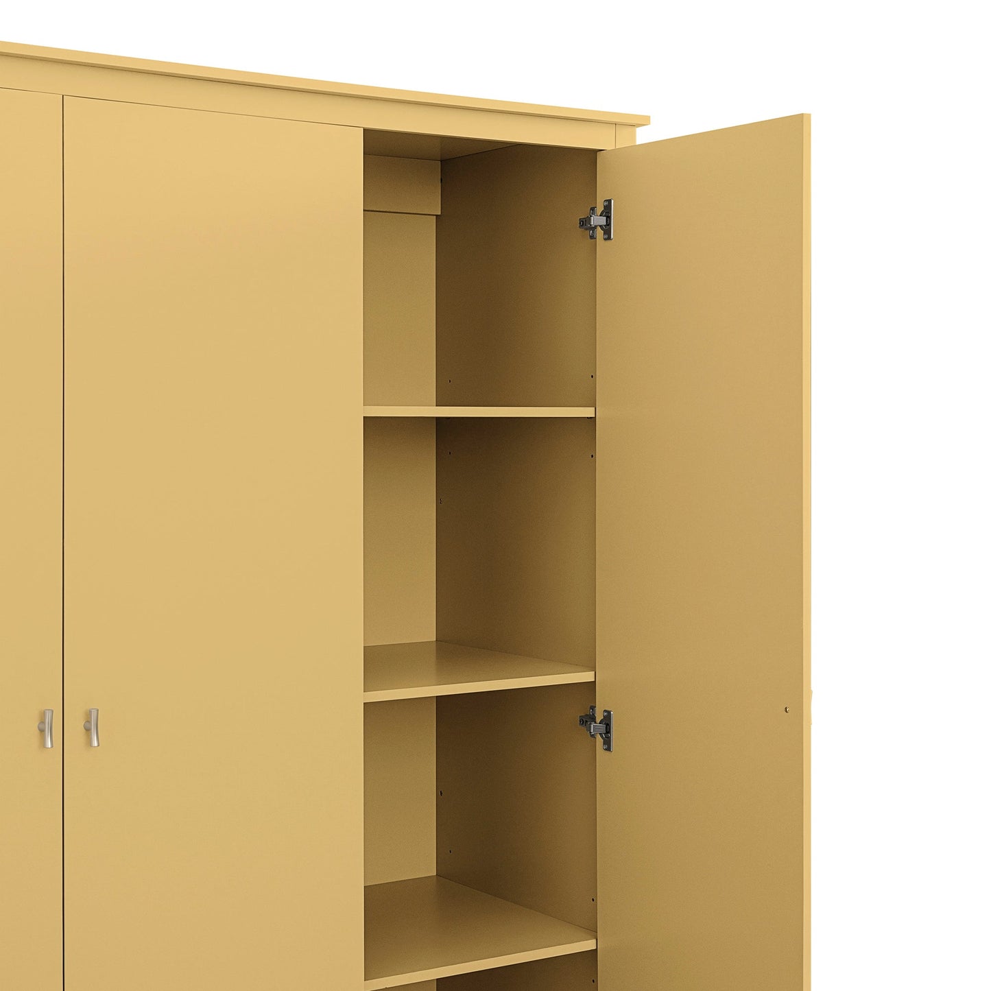 Armoire triple Oakham, rotin jaune