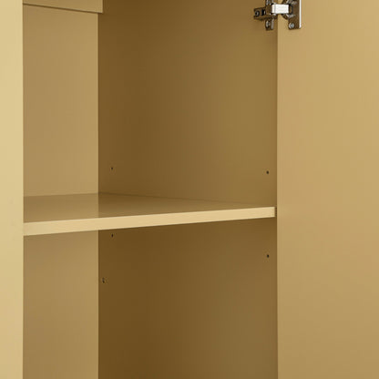 Armoire triple Oakham, rotin jaune