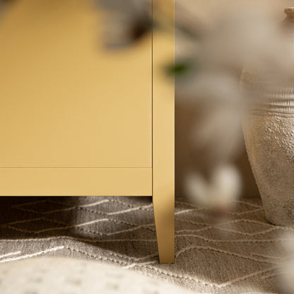 Armoire triple Oakham, rotin jaune