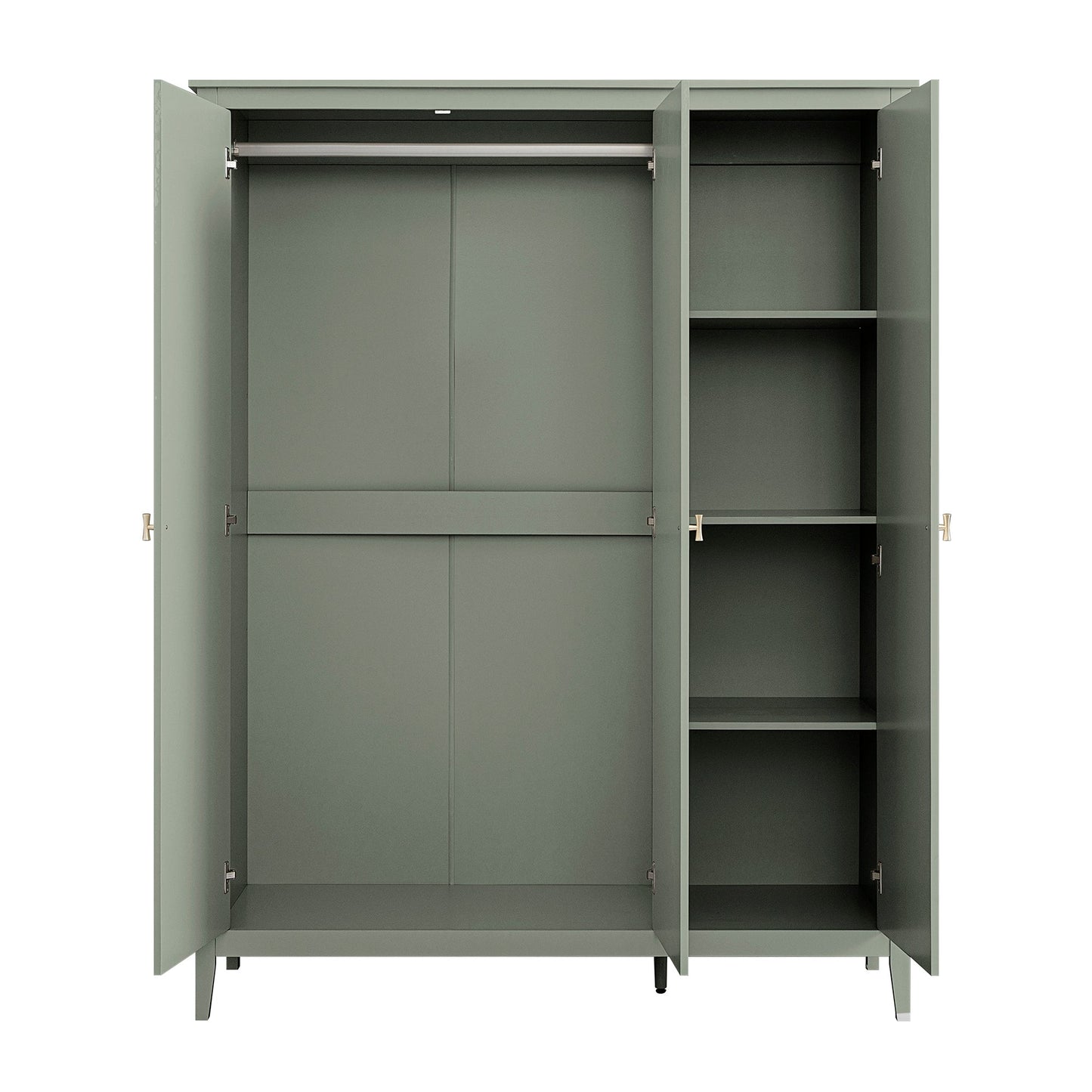 Armoire triple Oakham, sauge du désert