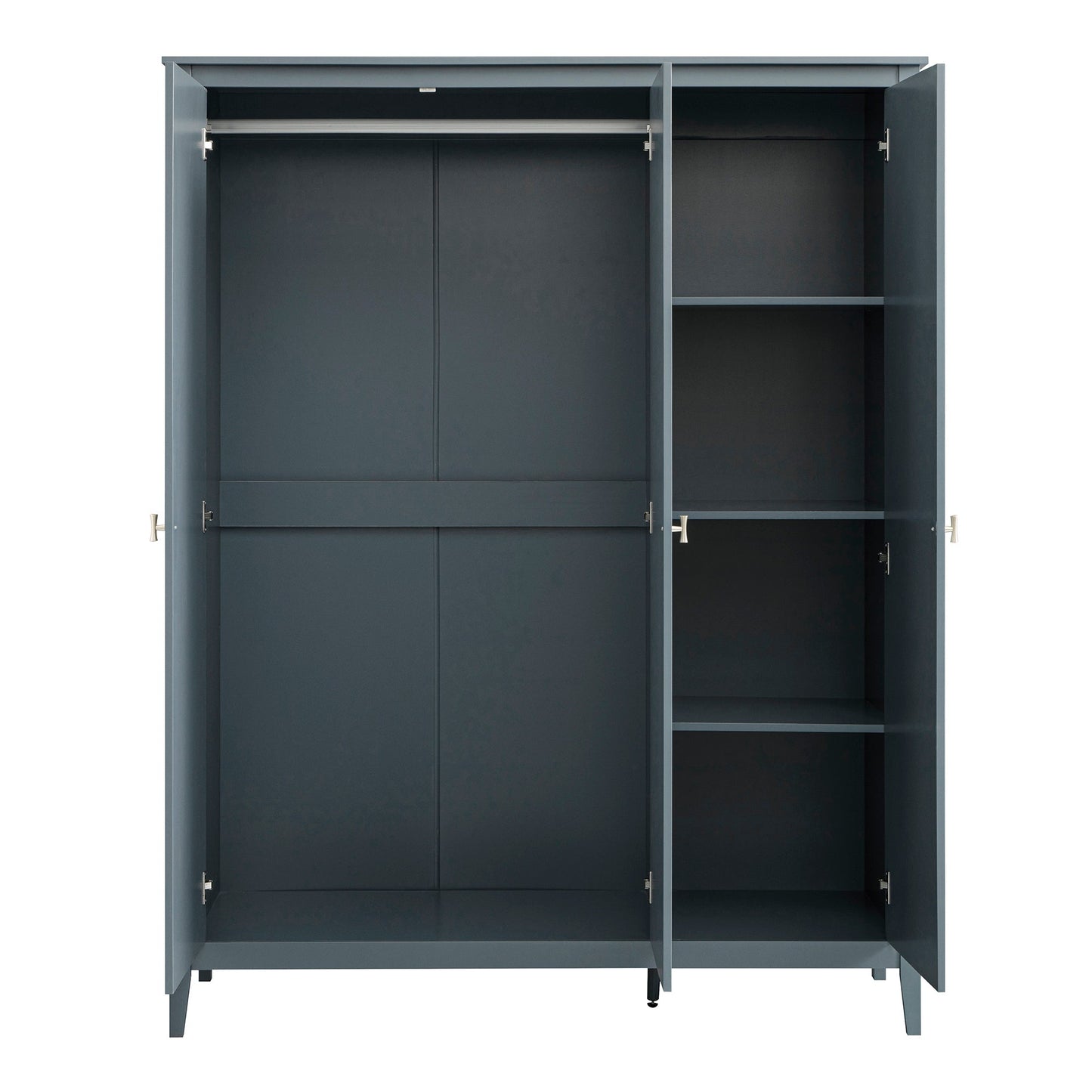 Armoire triple Oakham, bleu orageux