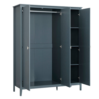 Armoire triple Oakham, bleu orageux