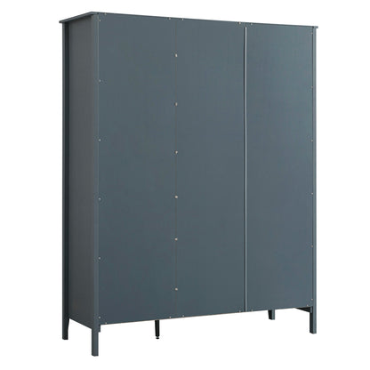 Armoire triple Oakham, bleu orageux