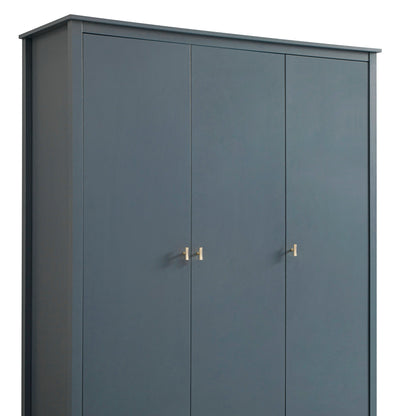 Armoire triple Oakham, bleu orageux