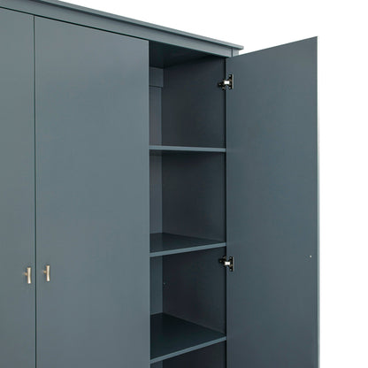 Armoire triple Oakham, bleu orageux