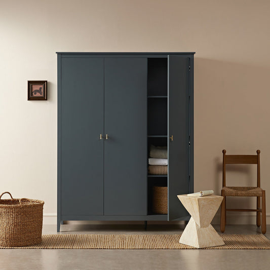 Armoire triple Oakham, bleu orageux