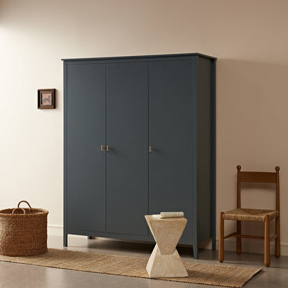 Armoire triple Oakham, bleu orageux