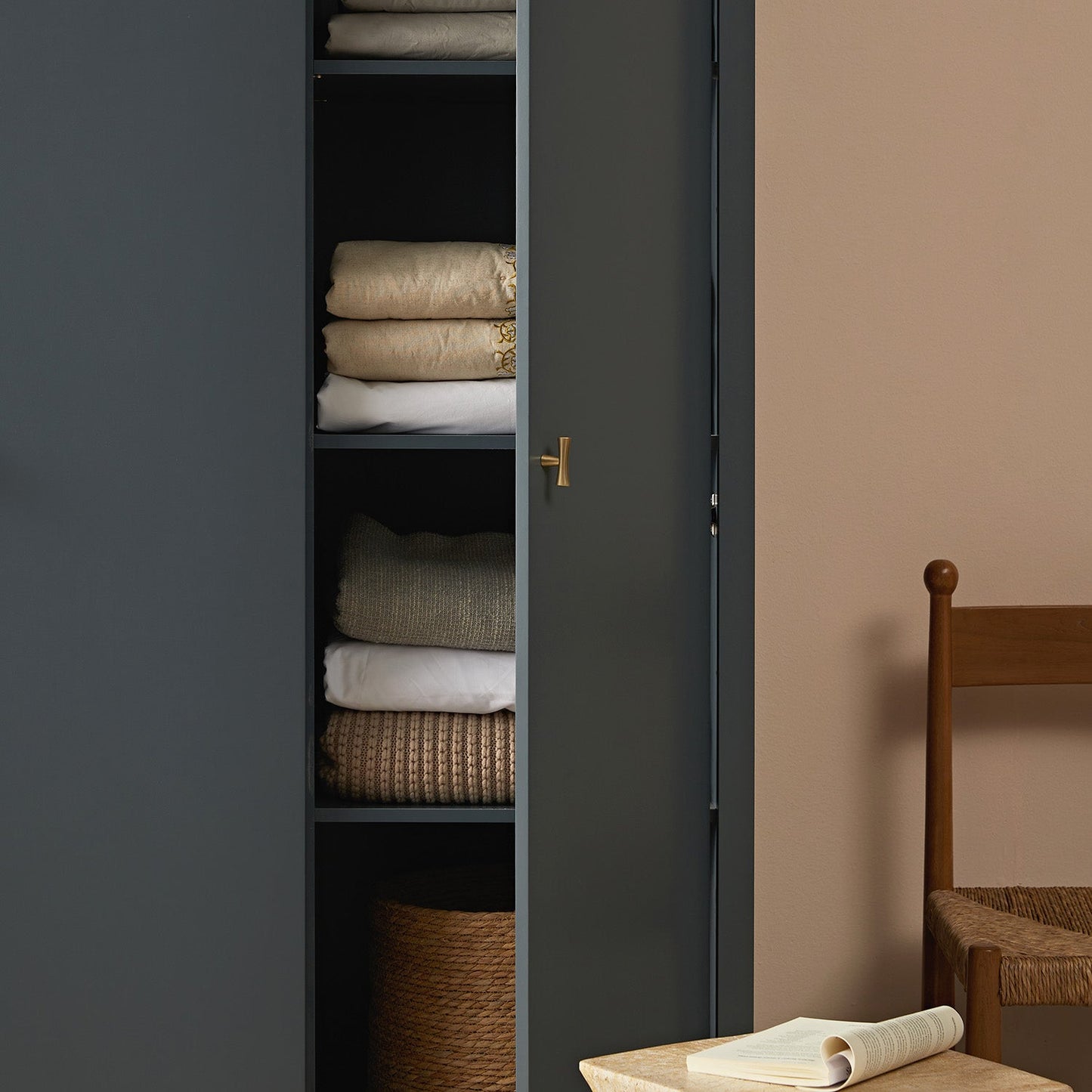 Armoire triple Oakham, bleu orageux