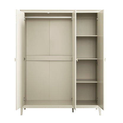 Armoire triple Oakham, blanc ombragé