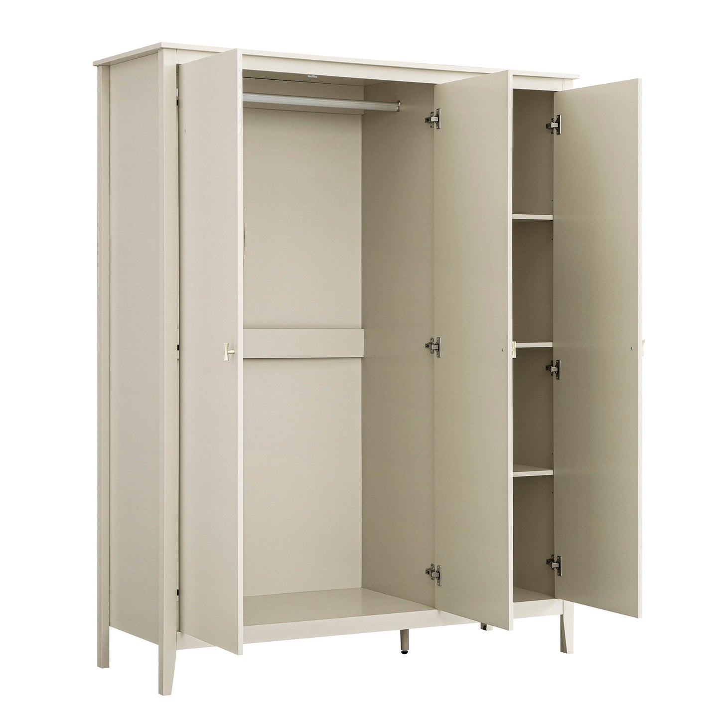 Armoire triple Oakham, blanc ombragé