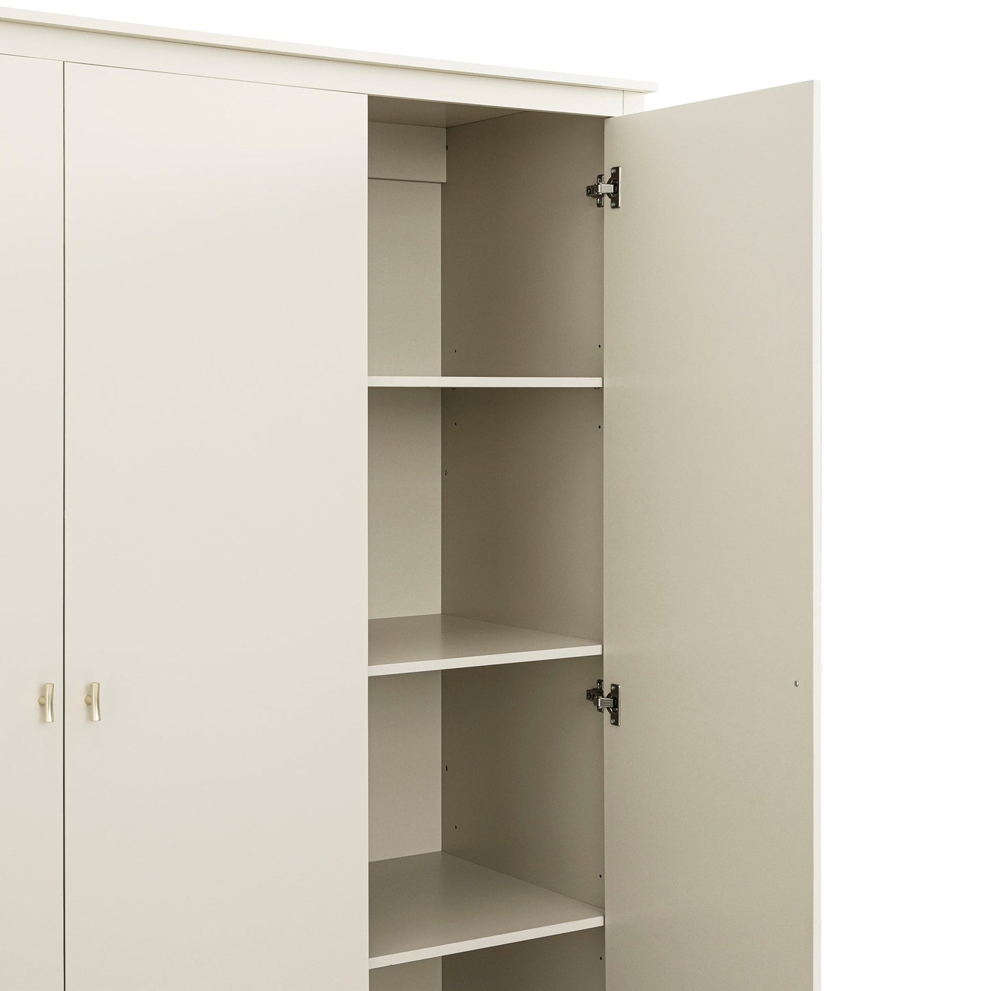 Armoire triple Oakham, blanc ombragé