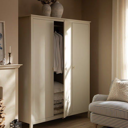 Armoire triple Oakham, blanc ombragé