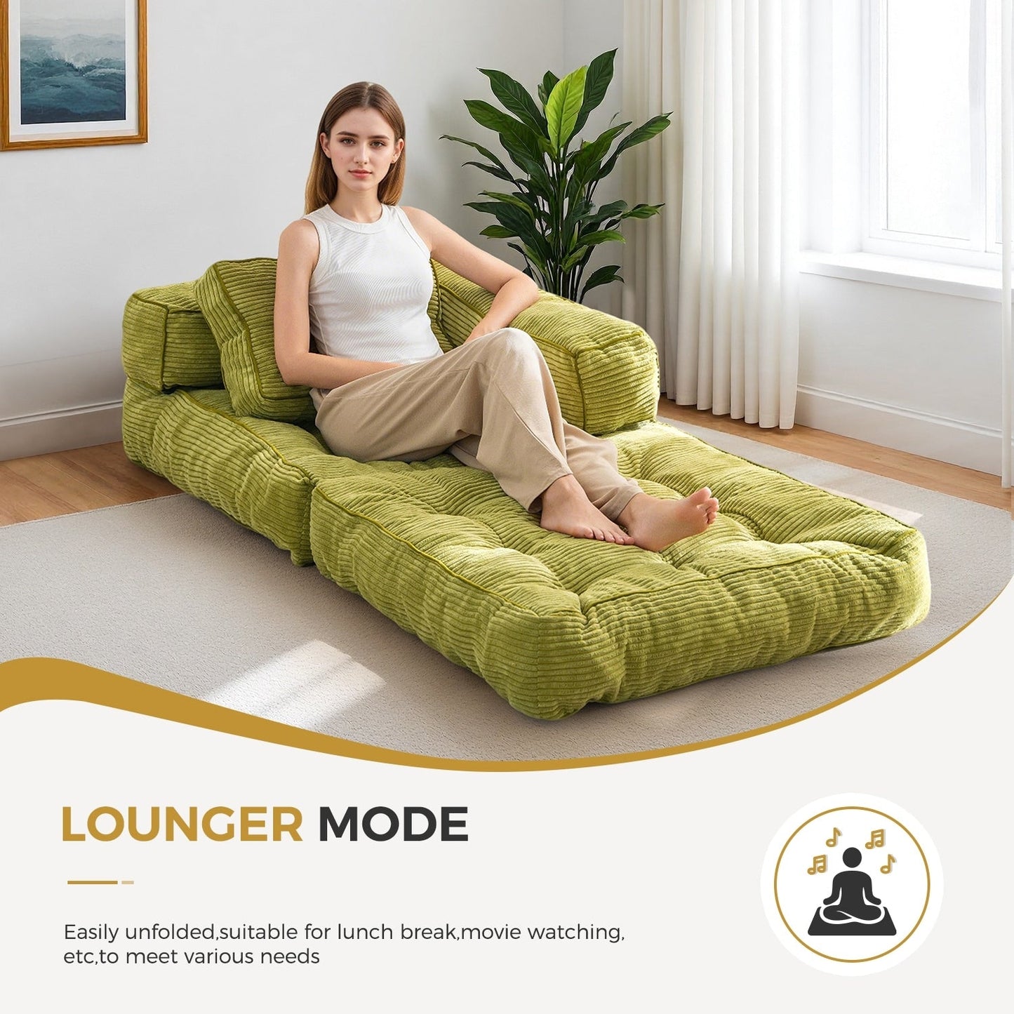 Canapé-lit pliable, canapé d'angle en forme de L