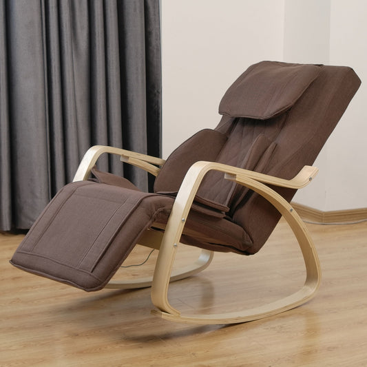 Fauteuil inclinable massant à pression d'air, fauteuil de relaxation réglable avec coussin en coton