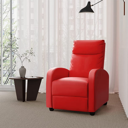 Fauteuil inclinable Furniwell en cuir PU avec assise et dossier rembourrés.