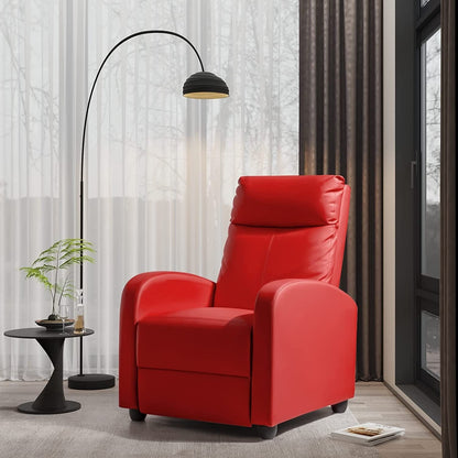 Fauteuil inclinable Furniwell en cuir PU avec assise et dossier rembourrés.