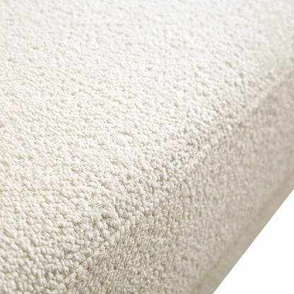 Canapé-lit 2 places Solna, beige bouclé