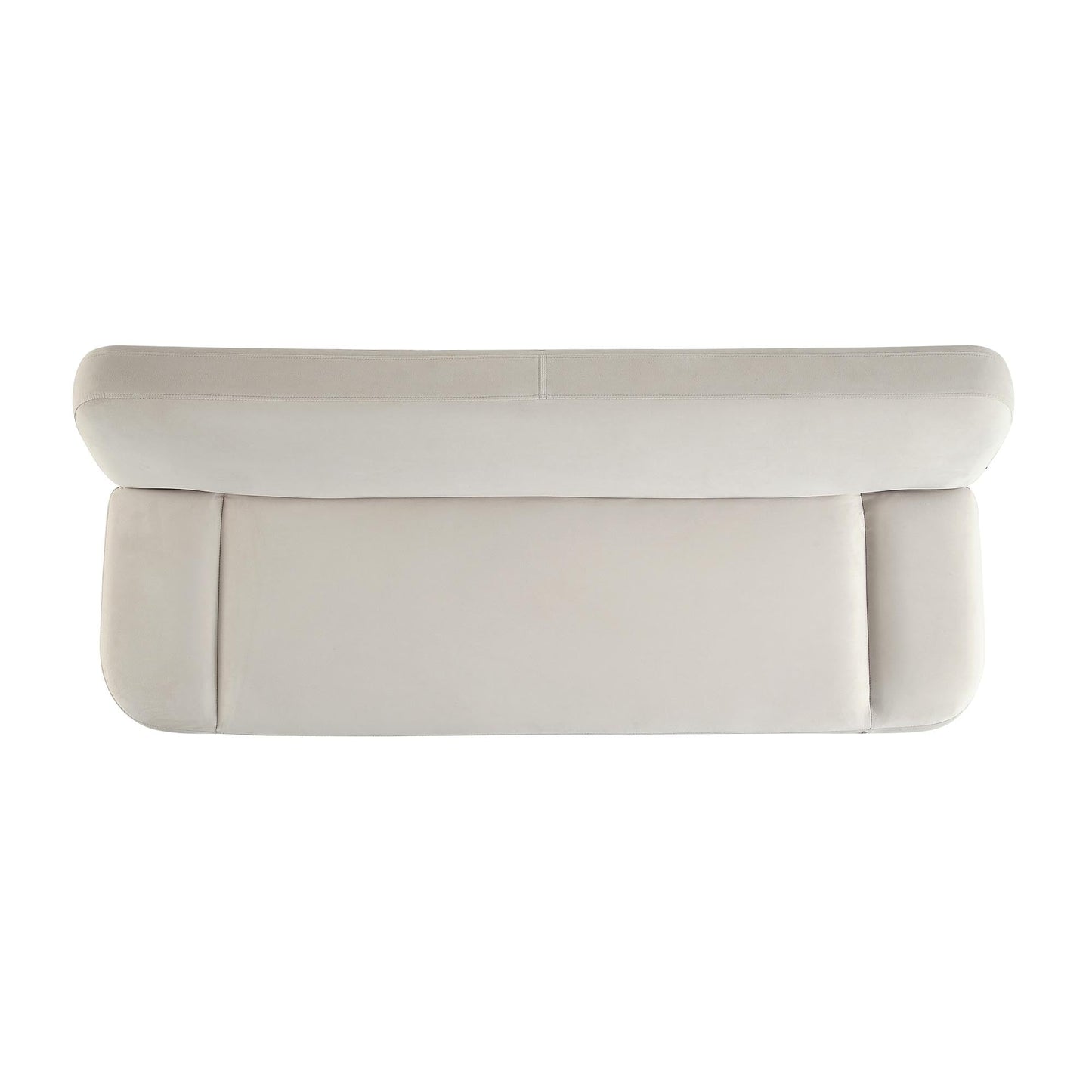 Solna, canapé-lit 2 places, velours champagne