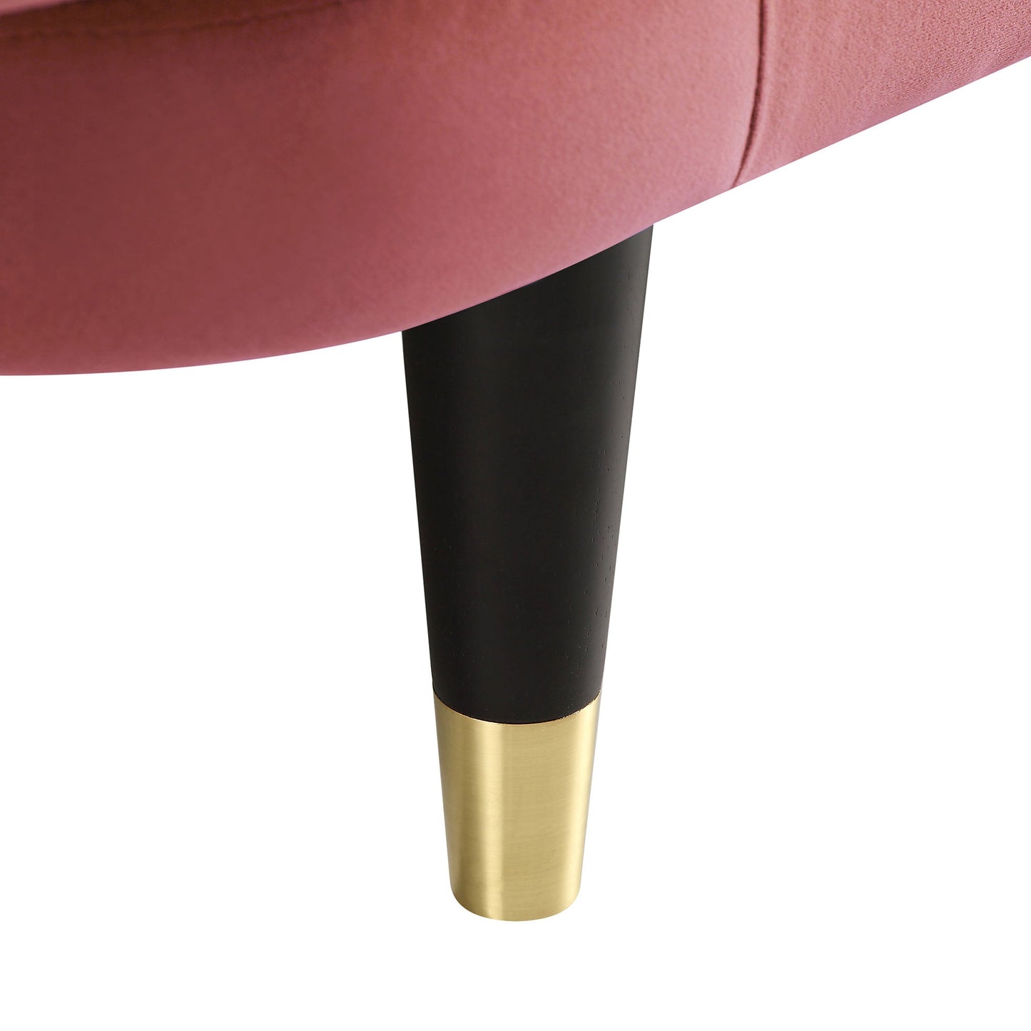 Canapé-lit 2 places Solna, velours rose poudré