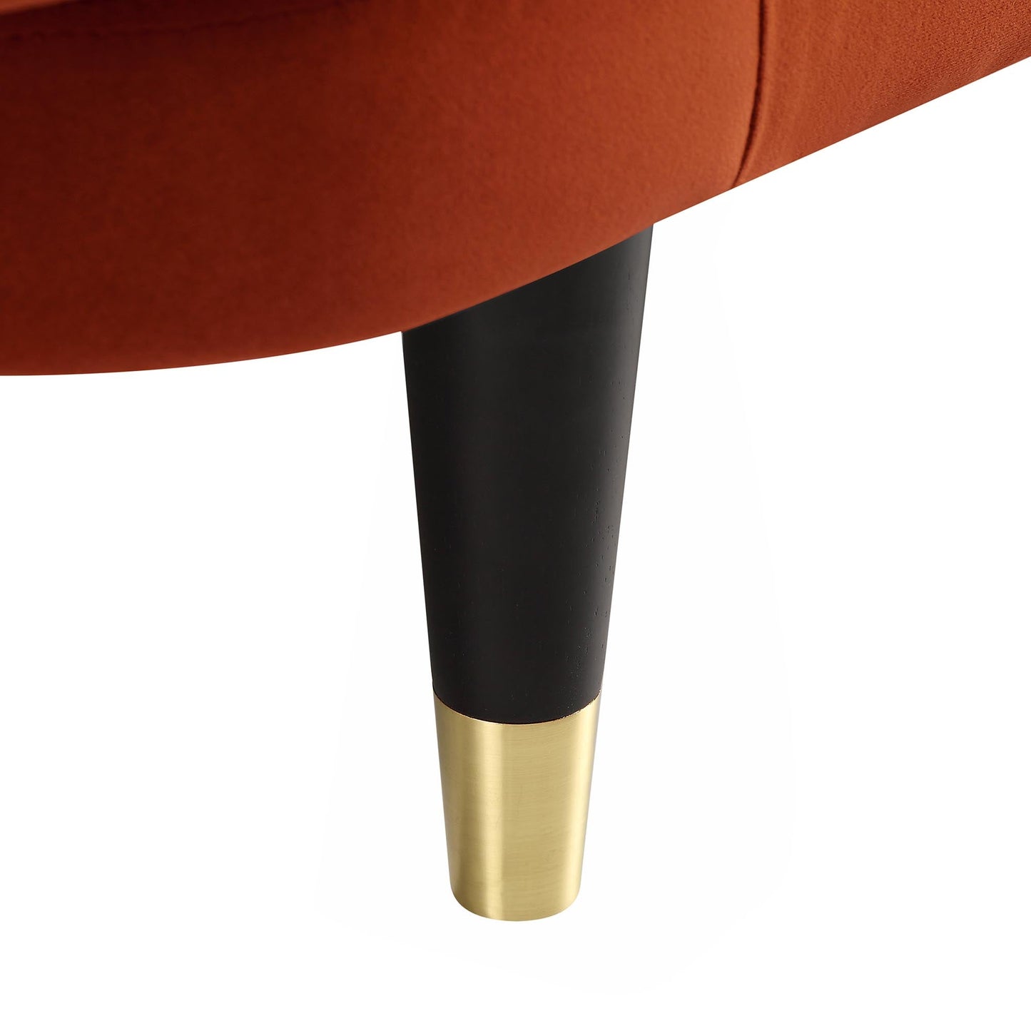 Solna, canapé-lit 2 places, velours rouille