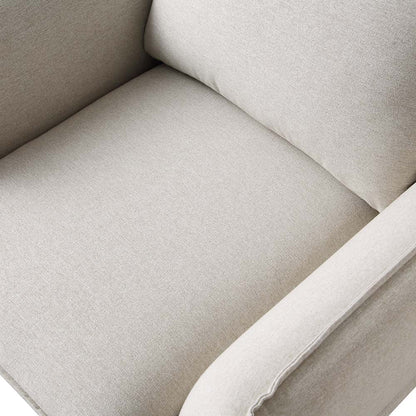 Fauteuil en tissu Obriel avoine