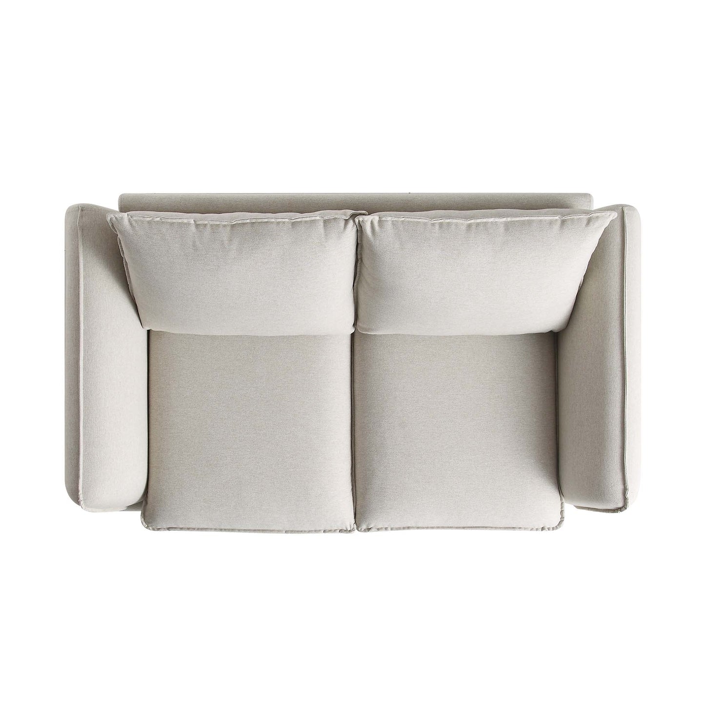 Canapé 2 places en tissu Obriel avoine