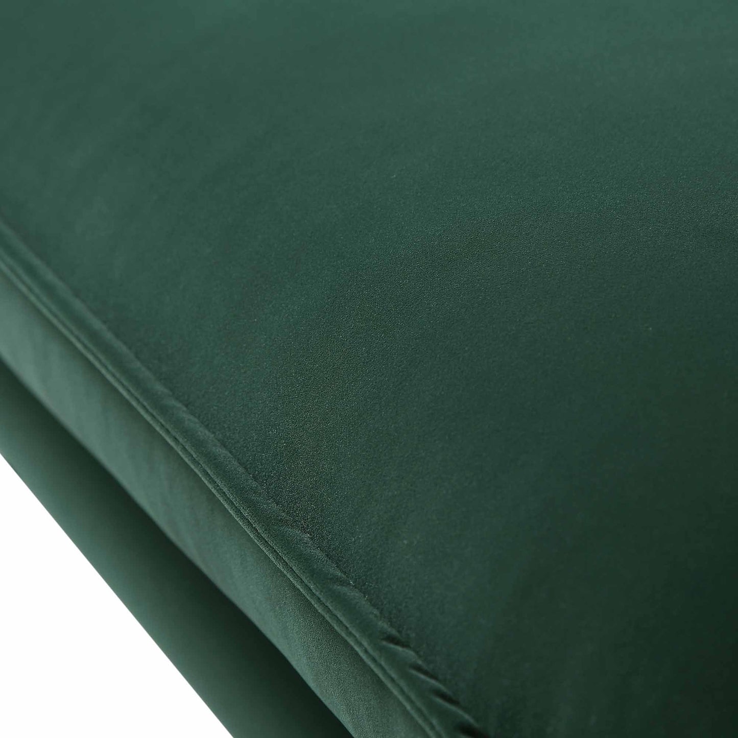 Canapé 2 places en velours vert forêt Obriel