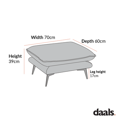 Repose-pieds en tissu gris chiné Obriel