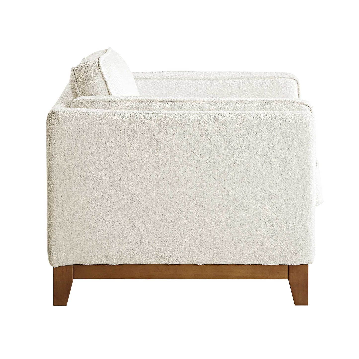 Canapé Dipley en tissu bouclé beige, 1 place