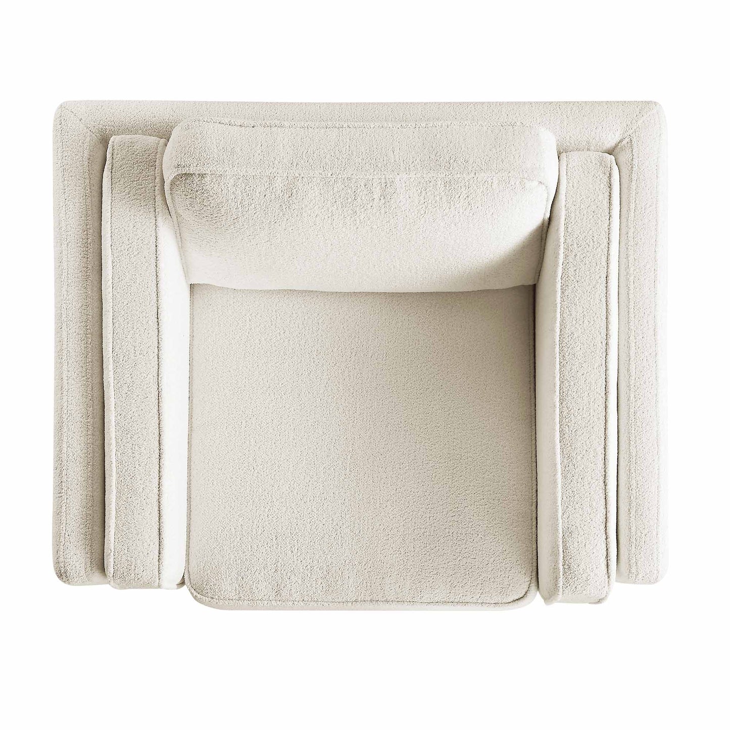 Canapé Dipley en tissu bouclé beige, 1 place